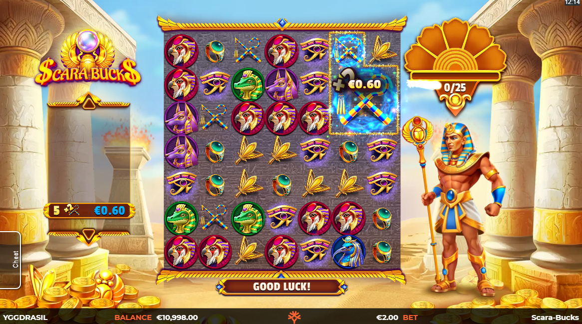 Match Clusters of 5 or More Connecting Symbols to Win