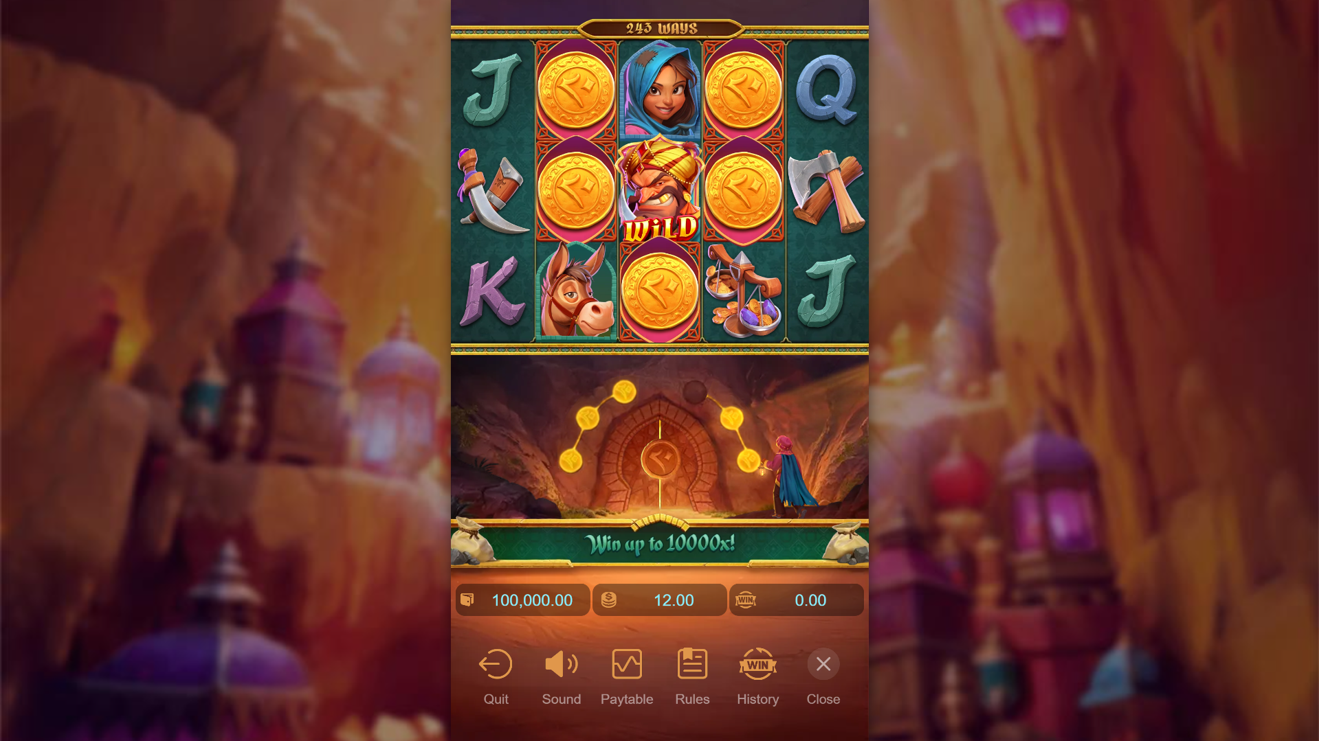 Alibaba's Cave of Fortune Base Game Play